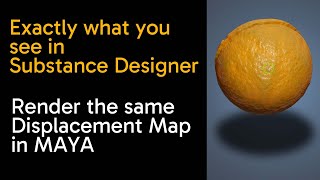 Easy Substance Designer to Maya Displacement Map Workflow for Beginners [upl. by Raimes]