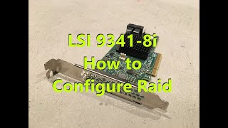 How to configure raid with Dell LSI 93418i Controller Precision T7910 [upl. by Llekcir]