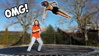 Wir machen unsere TRAUM TRICKS auf dem TRAMPOLIN [upl. by Einnob928]