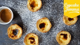 How to Make Pastéis de Nata AKA Portuguese Custard Tarts  Cupcake Jemma [upl. by Valoniah]