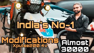 India’s No1 modified and loaded xpulse200 4v  full costing on modification of xpulse motovlog [upl. by Criswell]