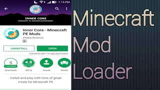 Minecraft Bedrock ModPack  Inner Core ModPack Loader👍😀 [upl. by Zetnauq]