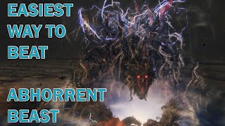 Bloodborne How to Beat Abhorrent Beast BOSS Ailing Loran Chalice Dungeon [upl. by Holms]