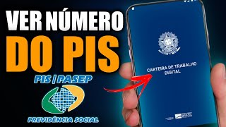 COMO VER O NÚMERO DO PIS NA CARTEIRA DE TRABALHO DIGITAL FÁCIL [upl. by Jamnes]