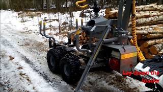 Nokka 1 ton trailer and an all terrain vehicle in forest [upl. by Kurt]