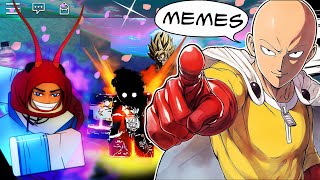 ROBLOX Strongest Battlegrounds Funny Moments MEMES [upl. by Rapp386]