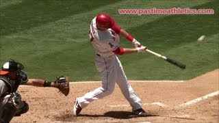 Mike Trout Hitting Mechanics Slow Motion Baseball Swing  10000fps LA Angels MLB home run [upl. by Hau]