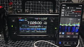 ICOMIC705 amp SDR CONTROL  CW [upl. by Sevart]