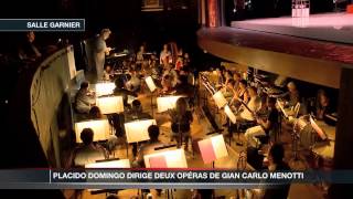 Placido Domingo dirige deux opéras de Menotti à Monaco [upl. by Adam]