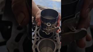 Mechanic Tricks  Piston assembly automobile mechanic automotive diy engine [upl. by Vial118]