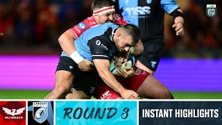 Scarlets v Cardiff Rugby  Instant Highlights  Round 3  URC 202324 [upl. by Sardse]