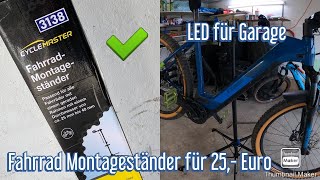 Fahrrad Montageständer von Aldi  günstiges Angebot  auch für schwere EBike´s u EMTB geeignet [upl. by Chuch]