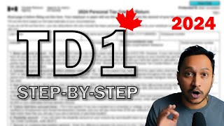 HOW TO Fill a TD1 Form  Canada 2024 [upl. by Griff]