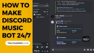 How To Make Discord Music Bot 247 Without Coding [upl. by Aelber873]