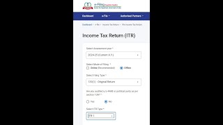 StepbyStep Online Filing ITR1 of FY 202324 Age 100 years Pension  Family Pension Banks Intt [upl. by Namhcan]