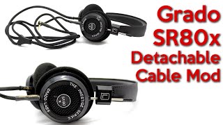 Grado SR80X Detachable cable mod and a look at changes in the design [upl. by Ffej]