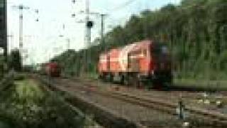 Big HGK Diesel locomotive meets Chemion Railroad company [upl. by Akeenat]