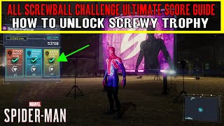 SpiderMan 2018 Black Cat DLC The Heist All Screwball Challenge Ultimate Score Guide amp Screwy Trophy [upl. by Biron]