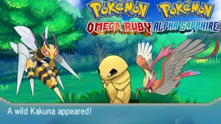 Pokemon Omega Ruby and Alpha Sapphire HOW TO CATCHFIND KAKUNA  PIDGEOTTO  ABSOLITE [upl. by Atinid455]