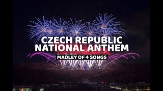 National Anthem Czech Republic Madley 2018 with fireworks [upl. by Ygiaf]