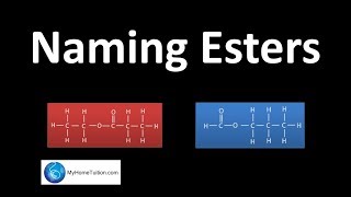 Naming Esters  Carbon Compound  Organic Chemistry IUPAC Naming [upl. by Snoddy]