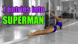 POLE DANCE SUPERMAN TUTORIAL 7 entries [upl. by Lamond]