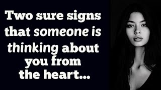 Two sure signs that someone is thinking about you from the heartpsychological facts  love lesson [upl. by Marks249]