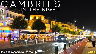 Tiny Tour  Cambrils Spain  Visit Cambrils in the night  July 2021 [upl. by Ayekel]