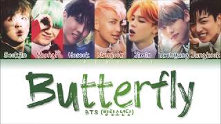 BTS  Butterfly Color Coded Lyrics EngRomHan가사 [upl. by Naig]