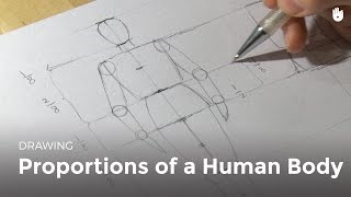 Learn how to draw easily Learn the human body proportions [upl. by Lorain]