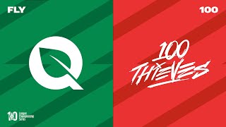 FlyQuest vs 100 Thieves  LCS Lock In 2022  Group AB Day 3 [upl. by Daney]