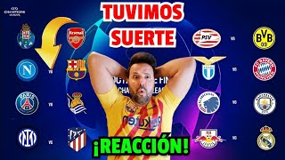 ¡REACCIÓN SORTEO OCTAVOS DE CHAMPIONS 202324  BARCELONA VS NAPOLI TUVIMOS SUERTE [upl. by Eineeuq544]