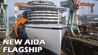 AIDAprima Cruise Ship Construction amp Christening in 4K by MK timelapse [upl. by Ruperta144]