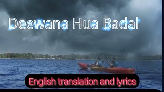 Deewana Hua Badal Mohd Rafi amp Asha Bhosle cover Imtiyaz amp Vidyulata English translation amp lyrics [upl. by Coulson]