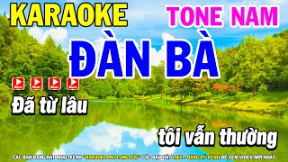 Karaoke Đàn Bà Tone Nam Nhạc Sống  Karaoke Phi Long [upl. by Adnaral440]