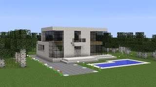 Minecraft  How to build a futuristic house [upl. by Humfried]