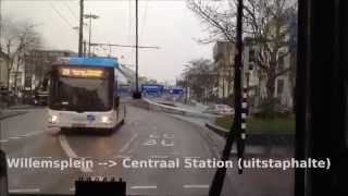 🚎🇳🇱 TROLLEYBUS ARNHEM CAB RIDE Lijn 2 Hoogkamp  De Laar West [upl. by Ecitnirp]