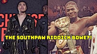 ZHILEI ZHANG IS THE SOUTHPAW RIDDICK BOWE WE’LL SEE VS JOSEPH PARKER [upl. by Yenittirb]