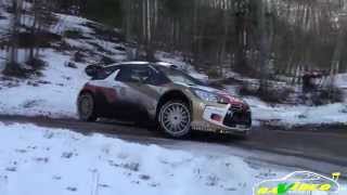 Rallye MonteCarlo 2015  test Loeb DS3 WRC [upl. by Carbo]