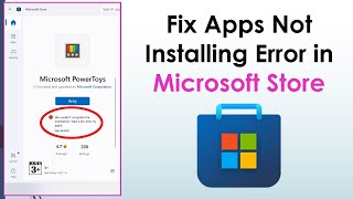 Fix We Couldn’t Complete the Installation Error in Microsoft Store [upl. by Eiffub]