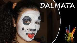 Tutorial truccabimbi  Il dalmata  Truccaviso  Face Painting [upl. by Elleirbag]