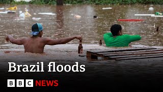 Brazil floods Dam collapses and death toll rises in Rio Grande do Sul  BBC News [upl. by Auoz]