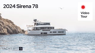 Yacht Tour  SIRENA YACHTS 78 at 2023 Fort Lauderdale International Boat Show [upl. by Mehetabel780]