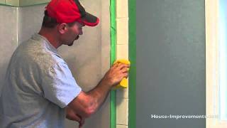 How To Grout Wall Tiles [upl. by Dnumyar]