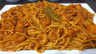 مقرونة بالكروفات مع سر بنة و مطعم الكروفات pâte aux crevettes [upl. by Raskin44]