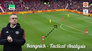 Rangnick Tactical Analysis against Crystal Palace  Gegenpressing Viera got Dominated by Ralf [upl. by Amerigo]