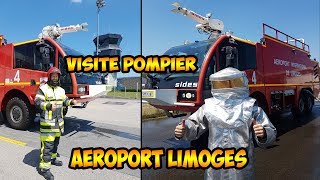 POMPIER AÉROPORT LIMOGES présentation des engins matériels [upl. by Gilroy74]