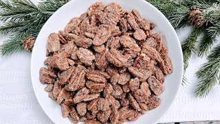 🎄🎄🎅Cinnamon Sugar Pecans EASY🎄🎄 [upl. by Rudich]