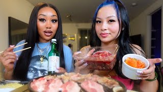 Korean BBQ at home w Paytonbaeton [upl. by Laurentium60]