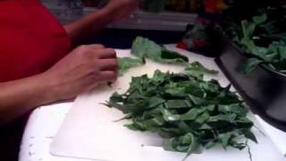 HOW TO CUT COLLARD GREENS [upl. by Nyved]